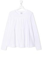 Douuod Kids Tiered Jersey Top - White
