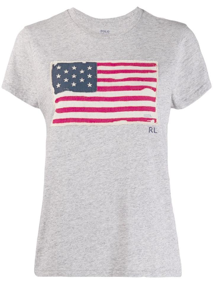 Polo Ralph Lauren Usa Flag T-shirt - Grey