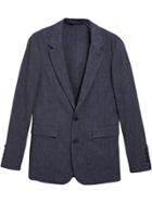 Burberry Slim Fit Tailored Jacket - Blue