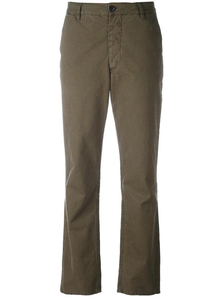 Masscob Cropped Trousers, Women's, Size: 38, Green, Cotton