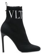 Valentino Valentino Garavani Vltn Ankle Boots - Black