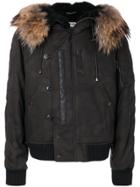 Pihakapi Fur Trim Biker Jacket - Black