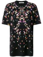 Givenchy - Columbian-fit Poppy Print T-shirt - Women - Cotton - S, Black, Cotton