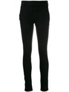 Victoria Victoria Beckham Button Embellished Skinny Jeans - Black