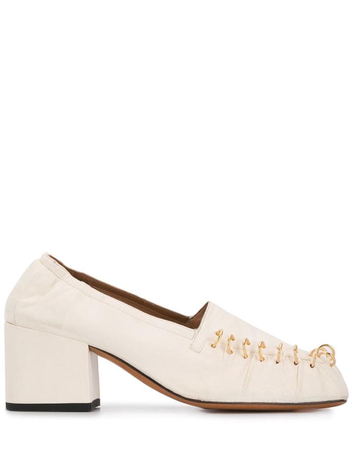 Marni Chunky Heel Pumps - White