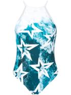 Perfect Moment - Aop Noric One-piece Wild Ocean - Women - Polyamide/spandex/elastane - S, Blue, Polyamide/spandex/elastane