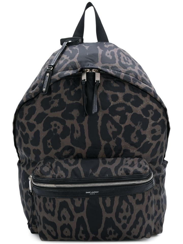 Saint Laurent Foldable City Backpack - Black