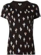 Kenzo 'cartoon Cactus' T-shirt, Women's, Size: Large, Black, Modal/cotton