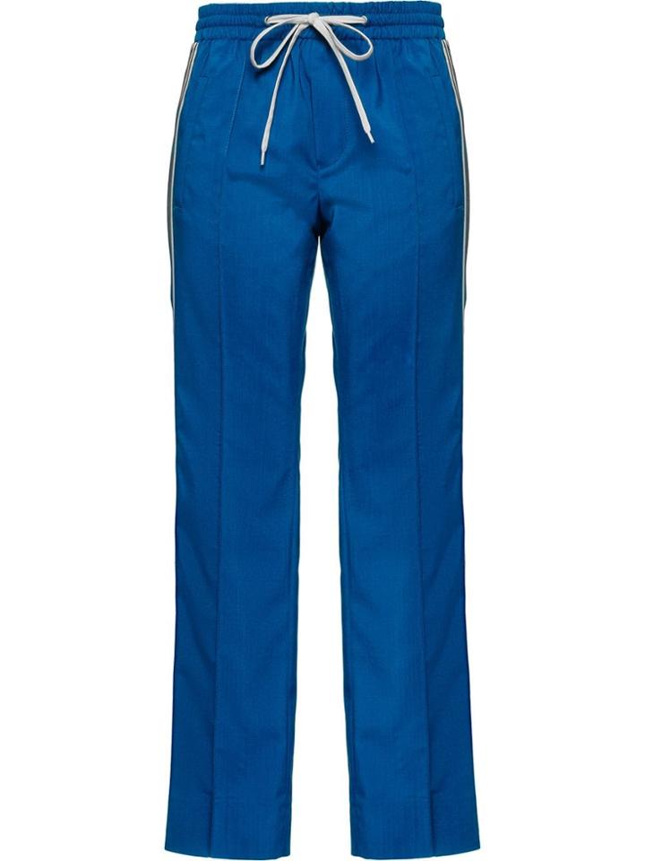 Miu Miu Wool And Mohair Trousers - Blue