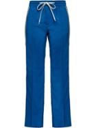 Miu Miu Wool And Mohair Trousers - Blue