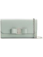 Salvatore Ferragamo Vara Bow Clutch Bag - Green