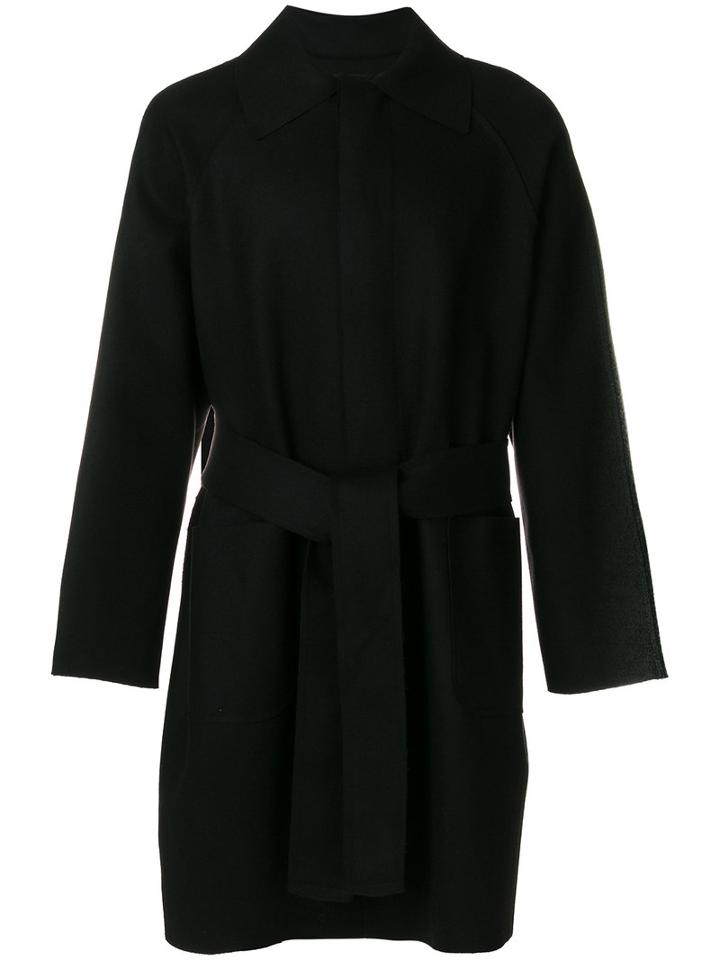 Ann Demeulemeester Grise - Belted Coat - Men - Polyamide/wool - M, Black, Polyamide/wool