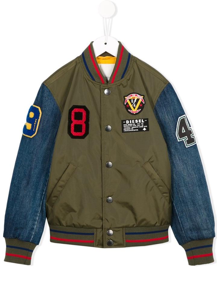 'jimny' Bomber Jacket, Boy's, Size: 10 Yrs, Green, Diesel Kids