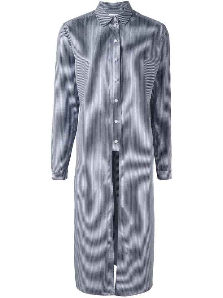 Libertine-libertine 'hatch' Striped Long Shirt