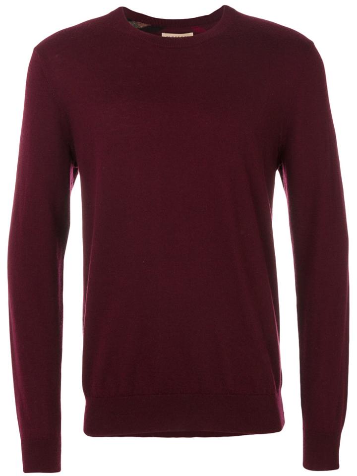 Burberry Crew Neck Jumper - Pink & Purple