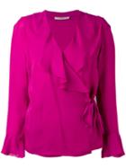 Etro - Shift Blouse - Women - Silk - 46, Pink/purple, Silk