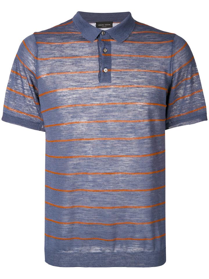 Roberto Collina Buttoned Polo Shirt - Blue