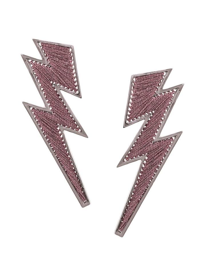 Mignonne Gavigan Lightning Bolt Earrings - Pink