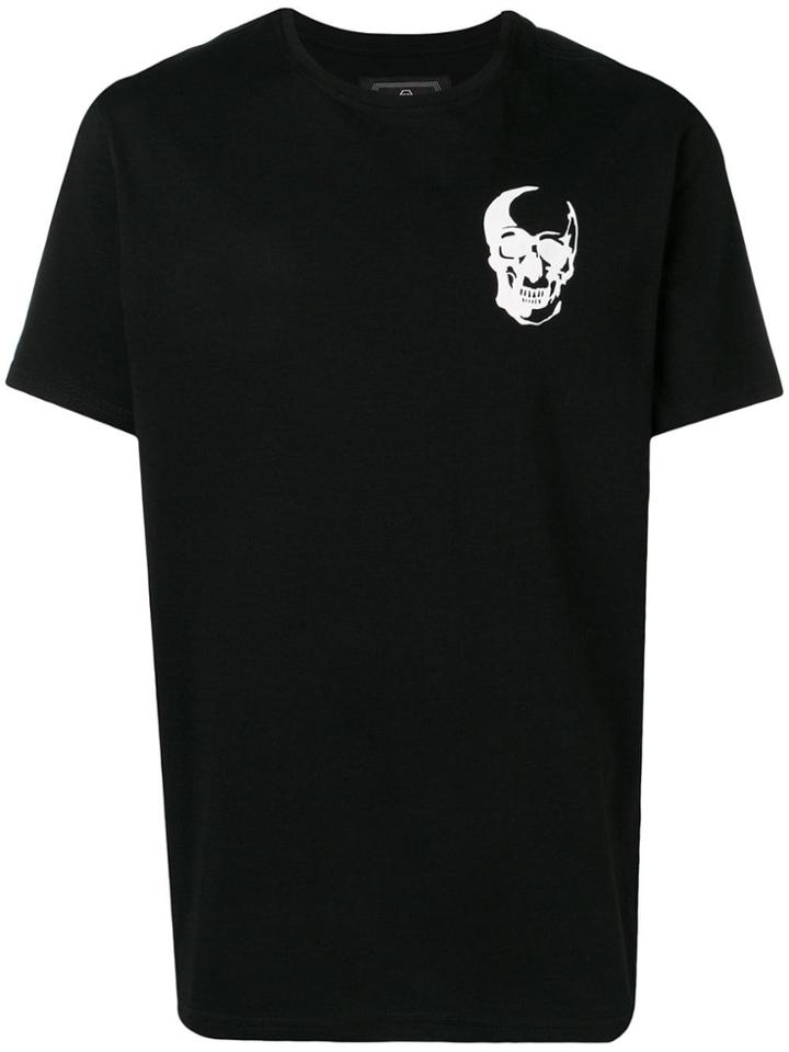 Philipp Plein Platinum Cut Flocked Skull T-shirt - Black