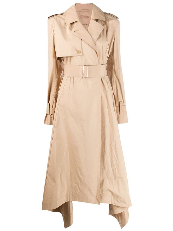 Nehera Long Structured Trenchcoat - Neutrals
