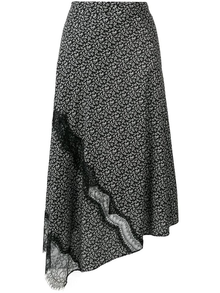 Joseph Floral Lace Skirt - Black
