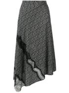 Joseph Floral Lace Skirt - Black