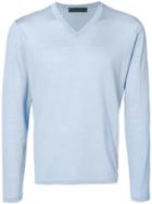 Falke Classic Slim-fit Sweater - Blue