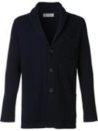 Brunello Cucinelli Buttoned Cardigan, Men's, Size: 48, Blue, Cashmere