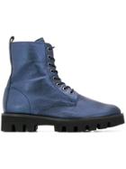 Hogl Flat Lace-up Boots - Blue