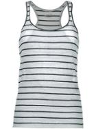 Isabel Marant Étoile - Stripe Vest Top - Women - Cotton/linen/flax - M, Women's, White, Cotton/linen/flax