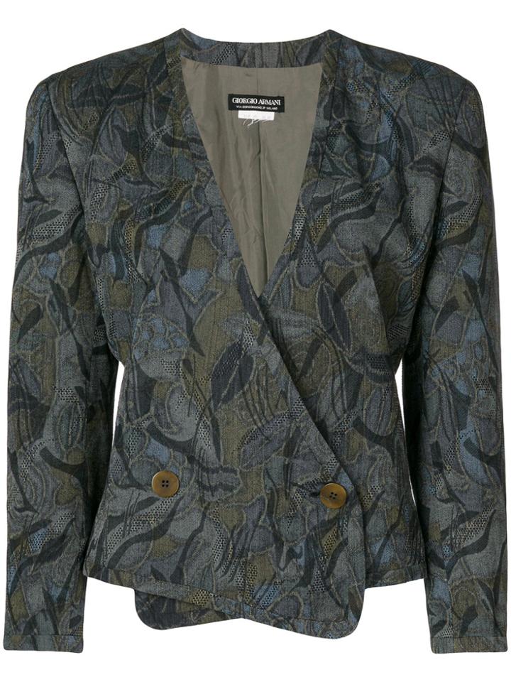 Giorgio Armani Vintage V-neck Cardigan - Green