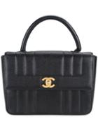 Chanel Vintage Quilted Tote, Women's, Black
