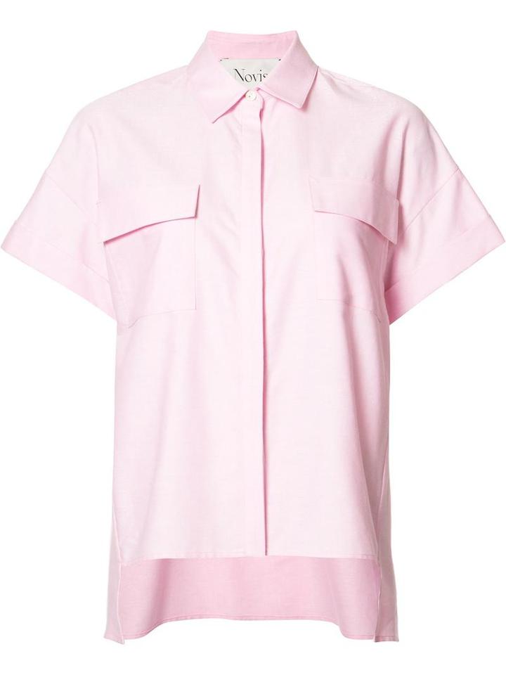 Novis Tall Spread Collar Blouse, Women's, Size: 6, Pink/purple, Cotton