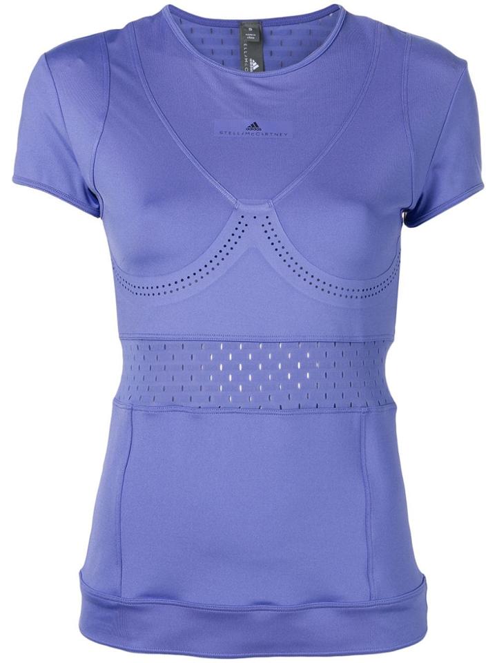 Adidas By Stella Mccartney Perforated Detail T-shirt - Purple