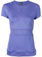 Adidas By Stella Mccartney Perforated Detail T-shirt - Purple