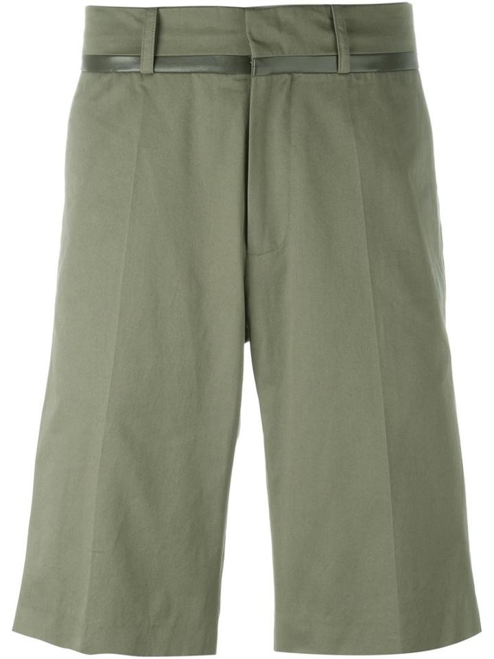 Chalayan Bermuda Shorts, Men's, Size: 46, Green, Cotton