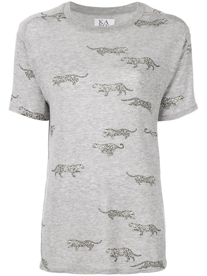 Zoe Karssen Leopard Print T-shirt - Grey