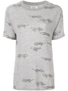 Zoe Karssen Leopard Print T-shirt - Grey