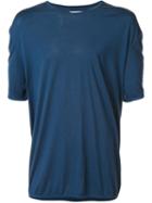 Maison Margiela Short Sleeve T-shirt, Men's, Size: 50, Blue, Silk