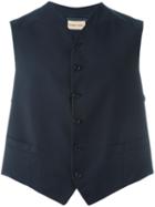 Romeo Gigli Vintage Classic Waistcoat, Men's, Size: 52, Blue