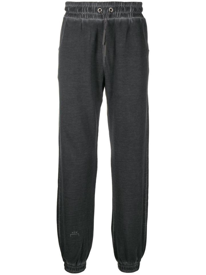 A-cold-wall* Faded Drawstring Track Trousers - Grey