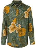 Kenzo Vintage Botanical Print Shirt - Green