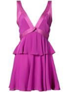 Zac Zac Posen Elise Plunge Neck Dress - Pink