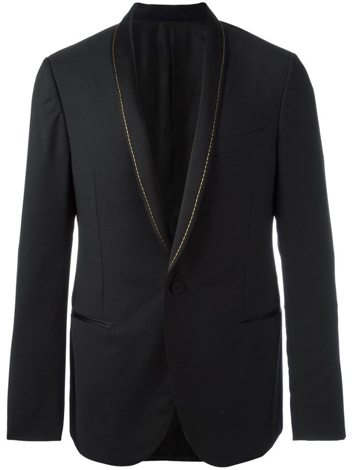 Lanvin Stitched Shawl Lapel Jacket - Black
