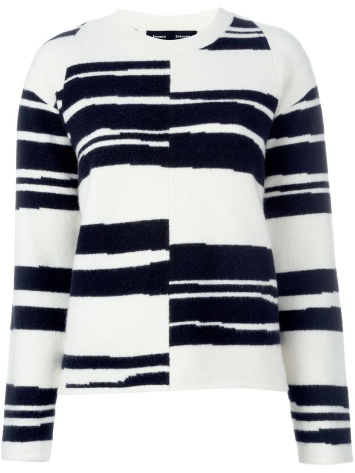 Proenza Schouler Striped Jumper, Women's, Size: Small, Nude/neutrals, Polyamide/spandex/elastane/cashmere/wool