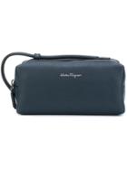Salvatore Ferragamo Logo Wash Bag - Blue