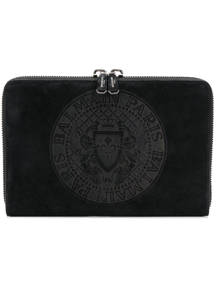 Balmain Balmain W8hm402pcfm 176 Furs & Skins->calf Leather - Black