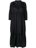Comme Des Garçons Girl Frill Flared Midi Dress - Black