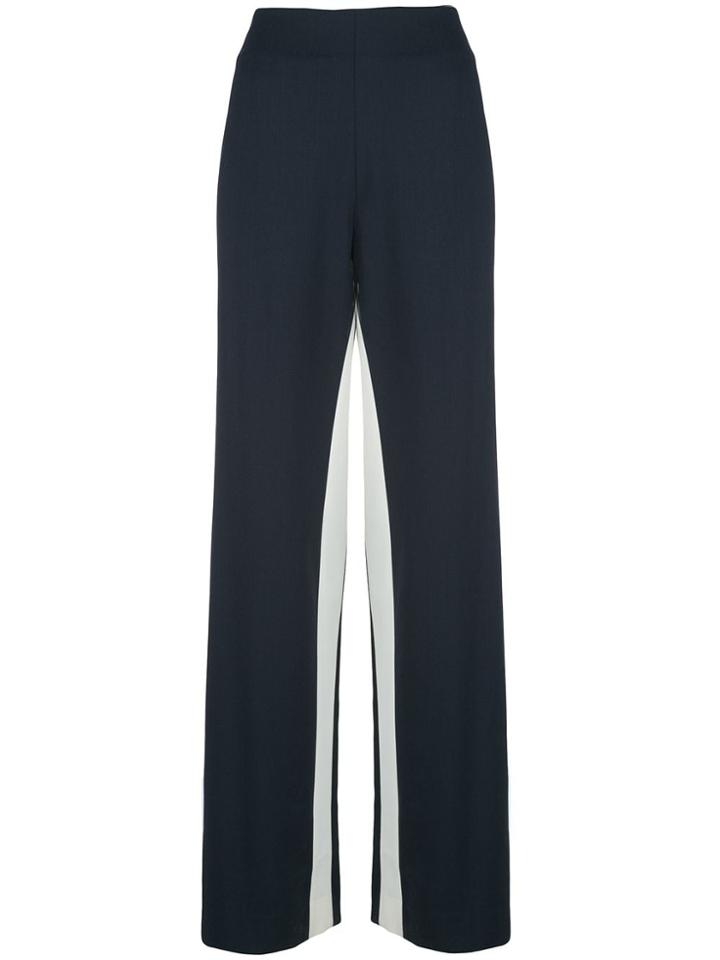 Monse Side Stripe Flared Trousers - Blue
