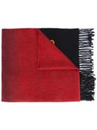 Kenzo 'tie & Dye' Scarf, Adult Unisex, Red, Virgin Wool/cashmere/angora/silk